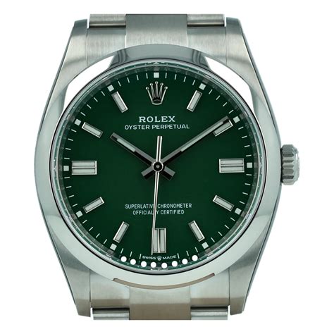 rolex oyster perpetual verde 36|rolex oyster perpetual 36mm price.